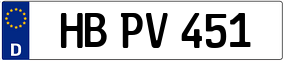 Trailer License Plate